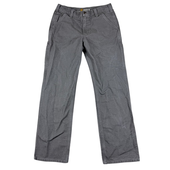 Carhartt Pants Men 32x32(31.5) Gray Duck Relaxed-Fit Utility Carpenter 1017101 - Picture 1 of 11